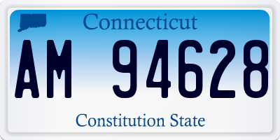 CT license plate AM94628