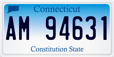 CT license plate AM94631