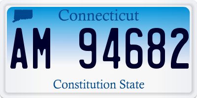 CT license plate AM94682
