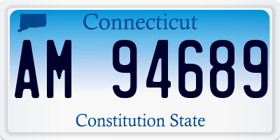 CT license plate AM94689