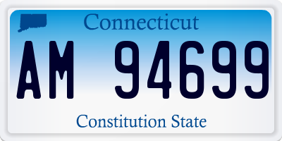 CT license plate AM94699