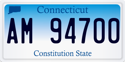 CT license plate AM94700
