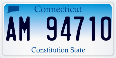 CT license plate AM94710