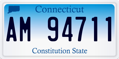 CT license plate AM94711