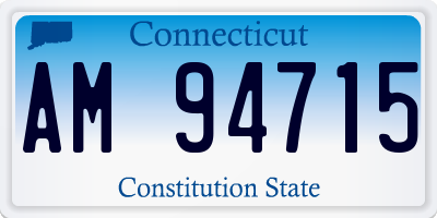 CT license plate AM94715
