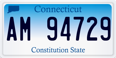 CT license plate AM94729