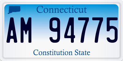 CT license plate AM94775