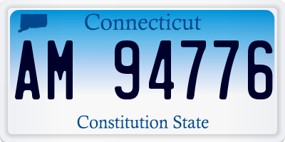 CT license plate AM94776