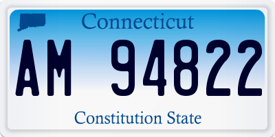 CT license plate AM94822