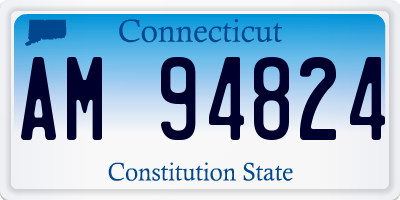 CT license plate AM94824