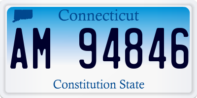CT license plate AM94846