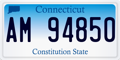 CT license plate AM94850