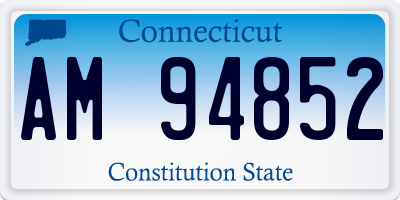 CT license plate AM94852