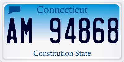 CT license plate AM94868