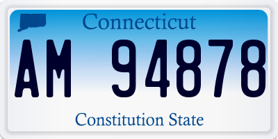 CT license plate AM94878