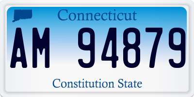 CT license plate AM94879