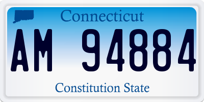CT license plate AM94884