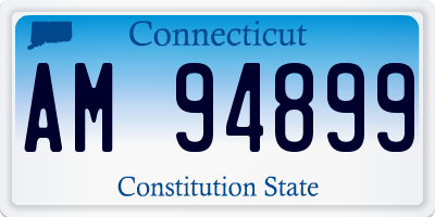 CT license plate AM94899