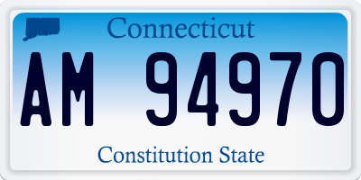 CT license plate AM94970