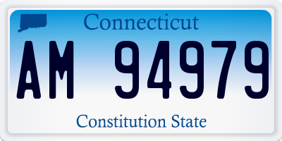 CT license plate AM94979