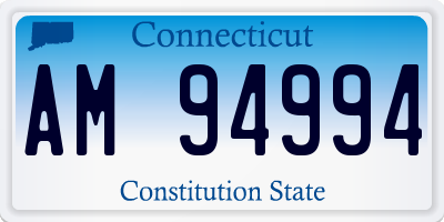 CT license plate AM94994