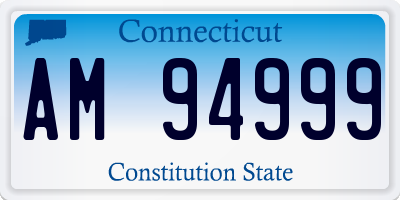 CT license plate AM94999