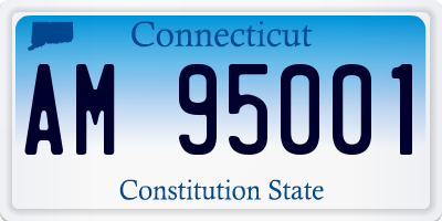 CT license plate AM95001