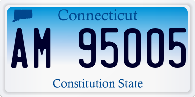 CT license plate AM95005