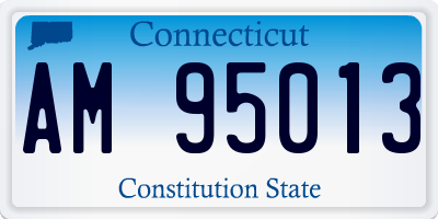 CT license plate AM95013