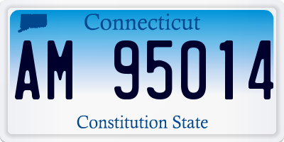CT license plate AM95014