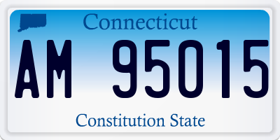CT license plate AM95015