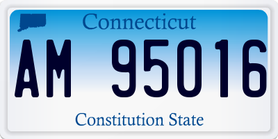 CT license plate AM95016