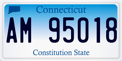 CT license plate AM95018