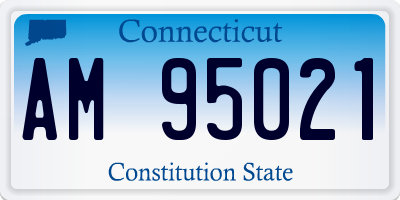CT license plate AM95021