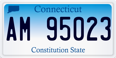 CT license plate AM95023