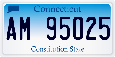 CT license plate AM95025