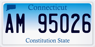 CT license plate AM95026