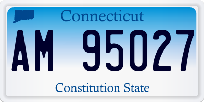 CT license plate AM95027
