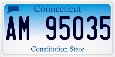 CT license plate AM95035