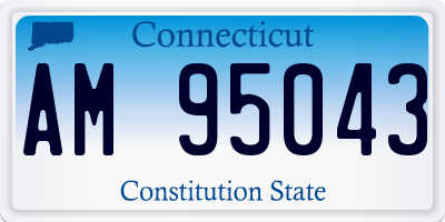 CT license plate AM95043