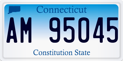 CT license plate AM95045