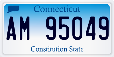 CT license plate AM95049
