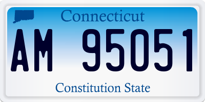 CT license plate AM95051