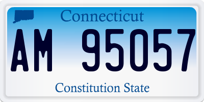 CT license plate AM95057
