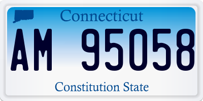 CT license plate AM95058