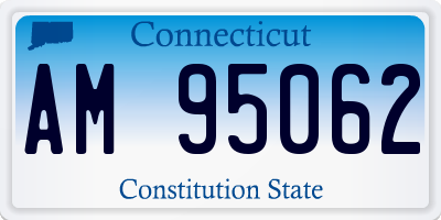 CT license plate AM95062