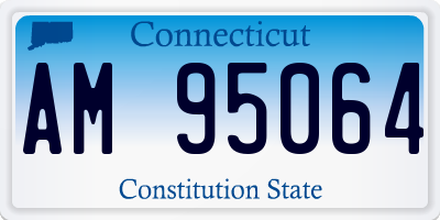 CT license plate AM95064