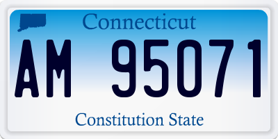 CT license plate AM95071