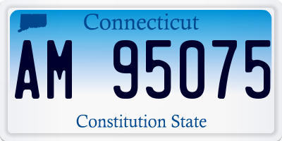 CT license plate AM95075