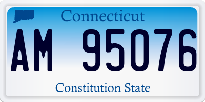 CT license plate AM95076